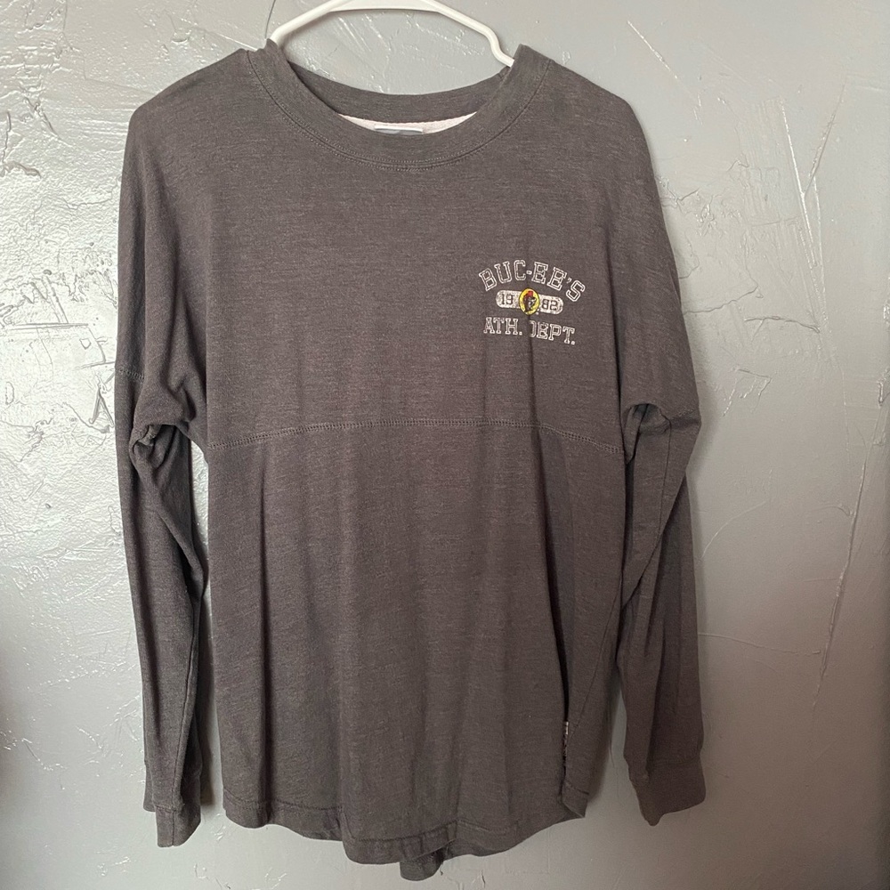 Grey long sleeve Buccees shirt